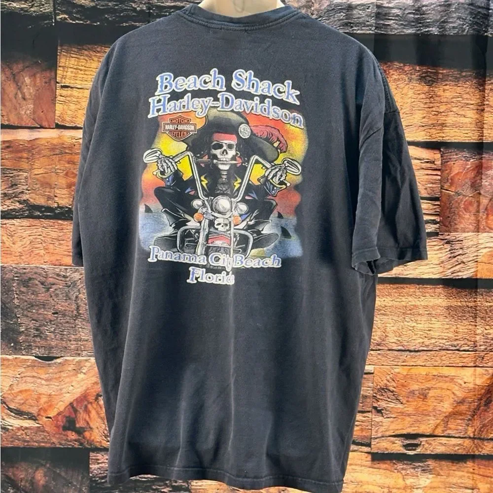Harley-Davidson Black Short Sleeve T-Shirt with Orange Logo